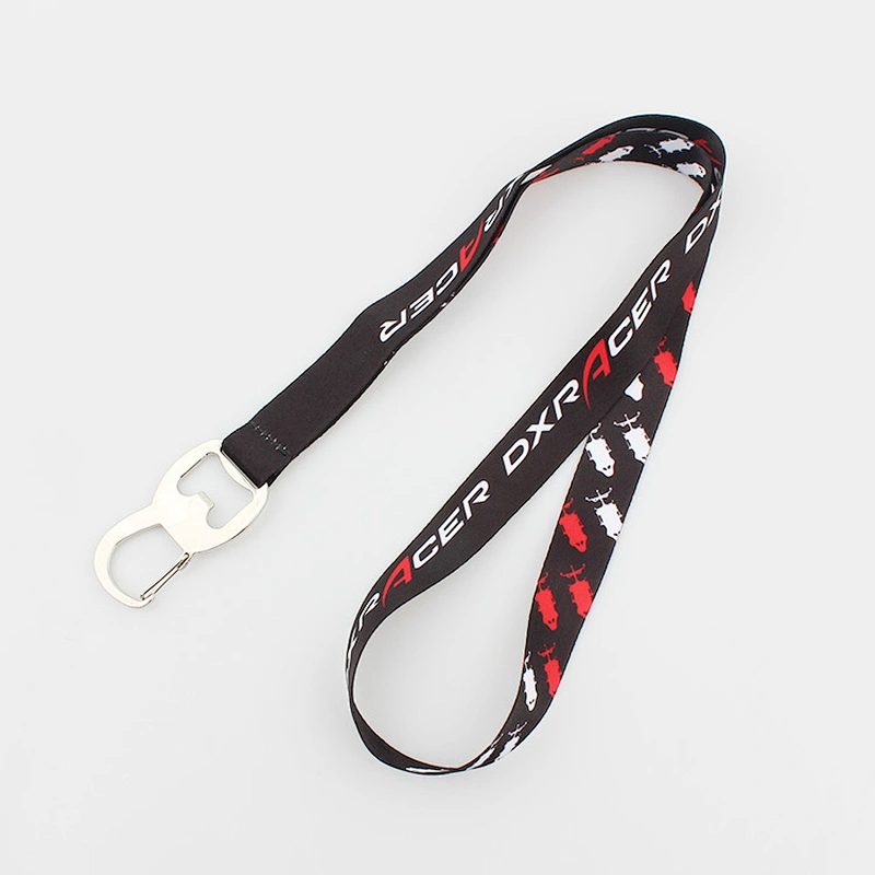 High quality eco friendly material custom lanyard bottle opener
