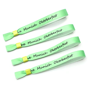 Premium cheap ribbon bracelet/ribbon wristbands for school kids