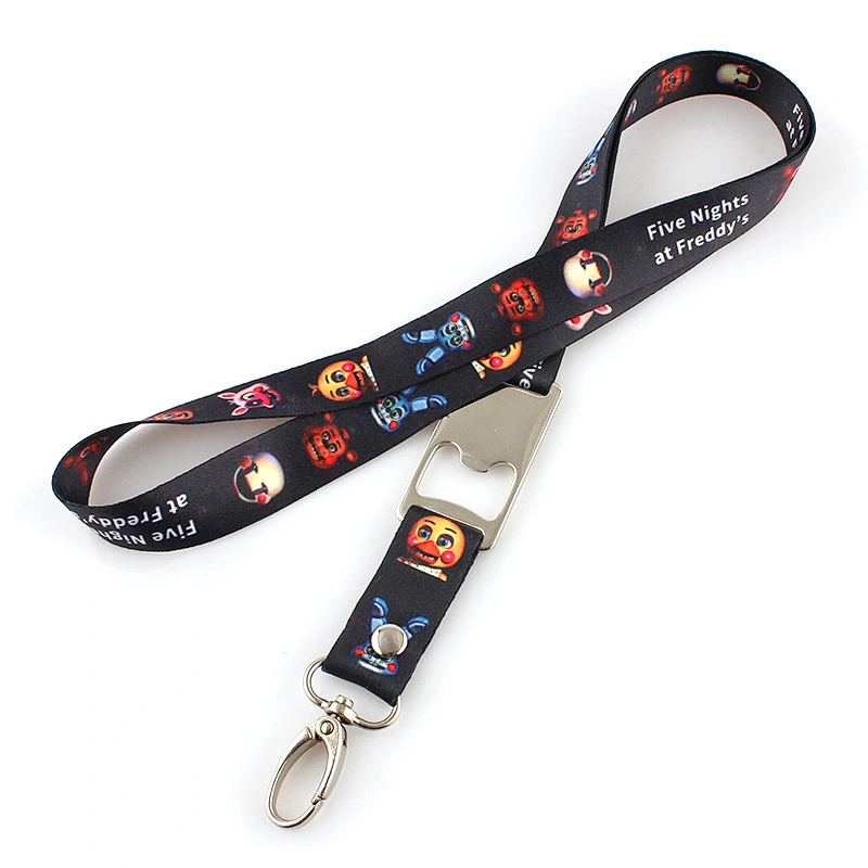 Custom Heat Transfer NFL Lanyard With Bottle Opener