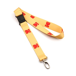 Wonderful recycled material lanyard with metal hook from Guanzhou factory