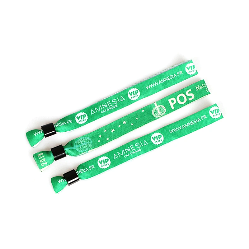 Popular wholesale festival items disposable fabric wristband