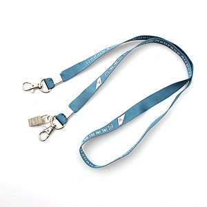 High end silk screen printing recycle material lanyard for id card