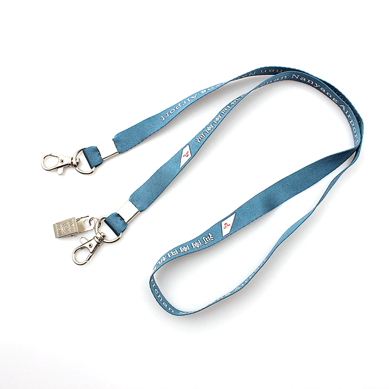 High end silk screen printing recycle material lanyard for id card