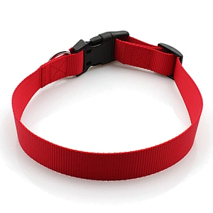 Adjustable factory cheap nylon custom pet dog collar