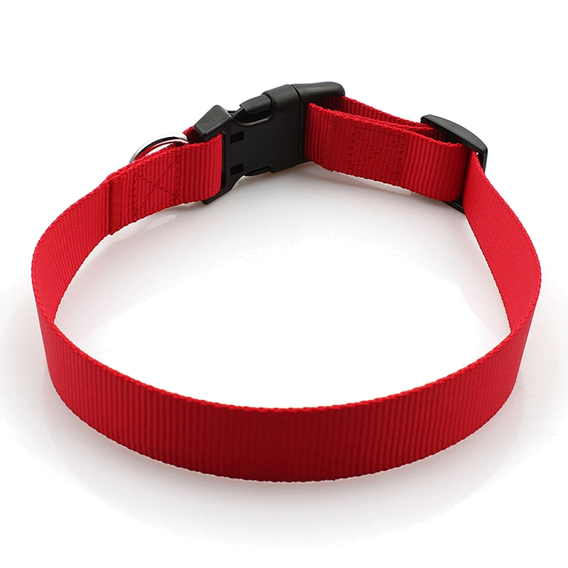 Adjustable factory cheap nylon custom pet dog collar