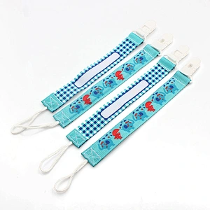 Polyester Pacifier Holder Cute Wholesale Baby Plastic Clips