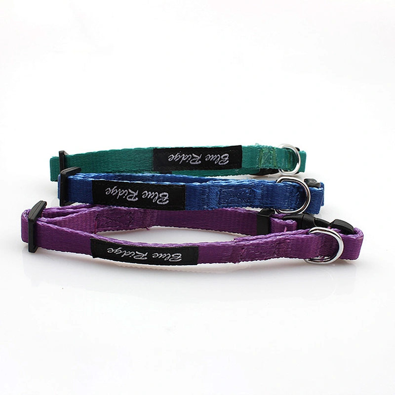 Custom polyester durable safety breakaway buckle cat collar