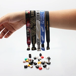 Holiday break festival wristband with custom logo for event