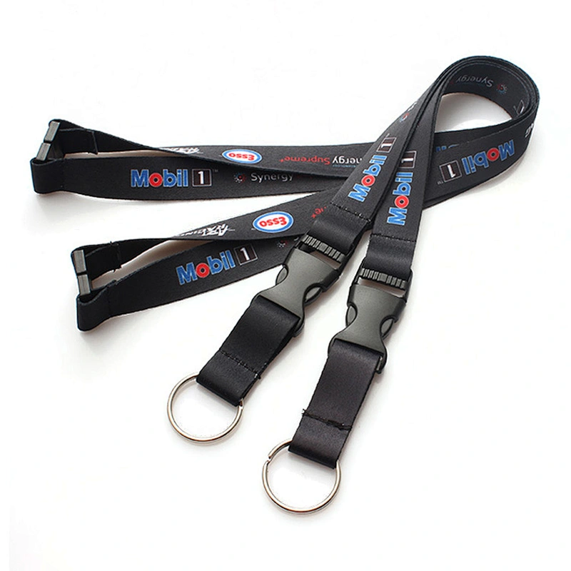 Factory high quality custom polyester medal lanyard