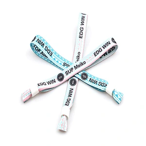 Cheap Custom Fabric Polyester Club Wristband with Plastic One Time Lock