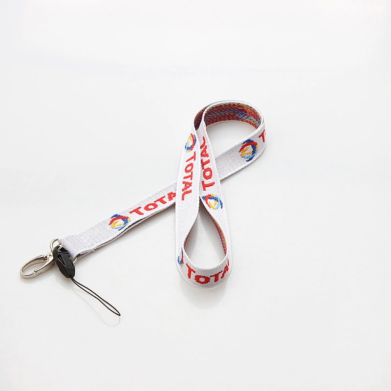 Fast delivery top supplier woven keycord lanyard with key ring