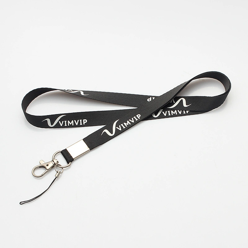 Polyester personalized custom logo tubular printing lanyards