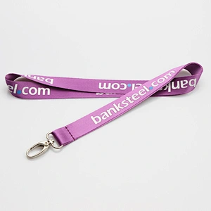 Factory OEM high quality custom nylon silk screen lanyard neck
