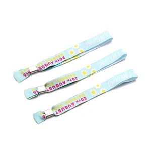 Wedding favor fabric wrist band customized new arrivals wristband for event