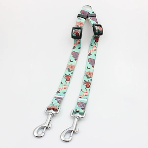 Custom Polyester Heat Transfer Printing Double Dog Leash