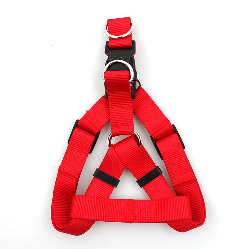 Customized Red Nylon Durable Comfortable Dog Harness