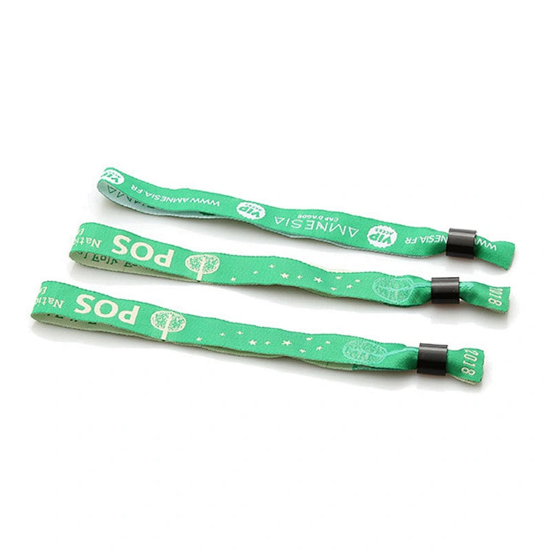 Custom comfortable polyester Christmas woven wristband