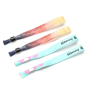 Popular custom logo one direction pedometer personalized cheap party vip wristbands for event