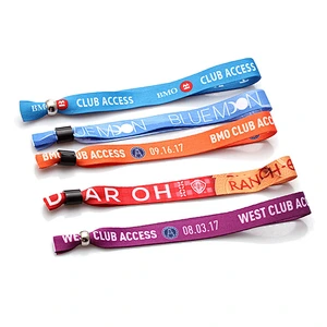 Cool Eco-friendly Satin Wristband With Round Plastic Lock