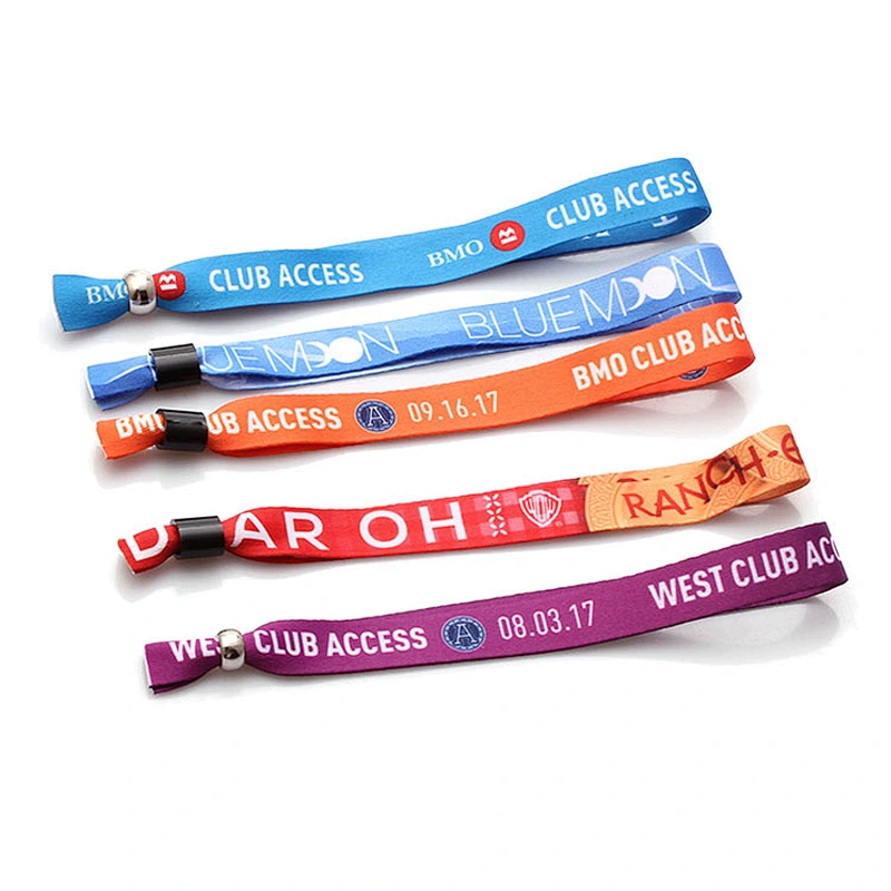 Cool Eco-friendly Satin Wristband With Round Plastic Lock