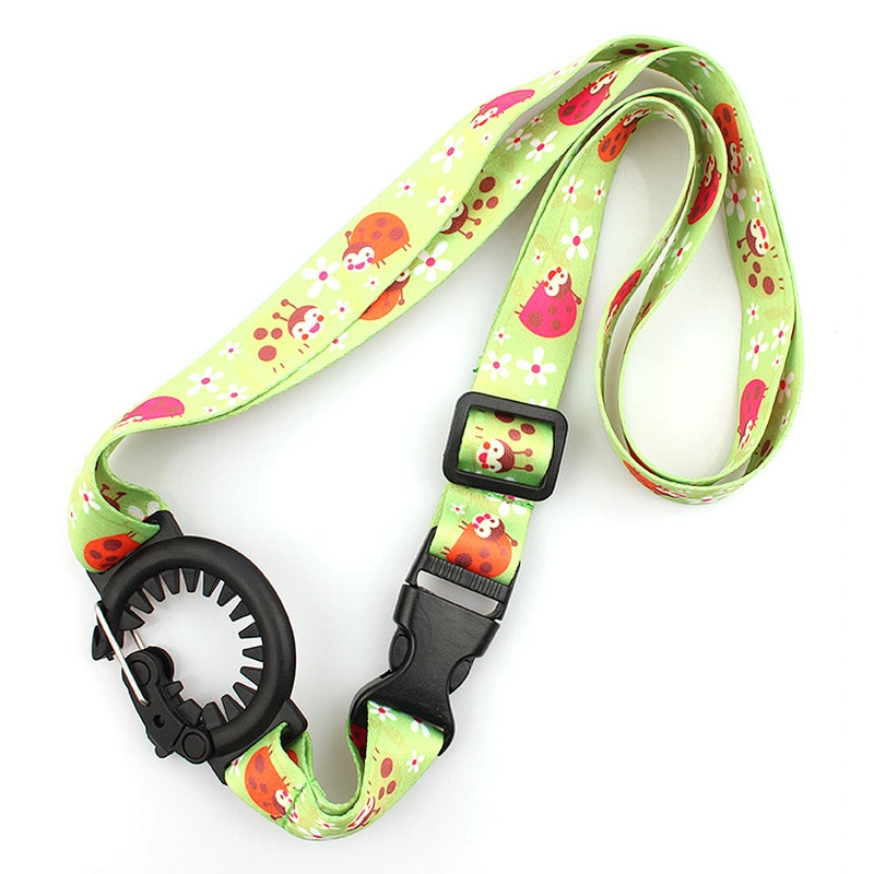 Durable custom logo water bottle holder lanyard strap