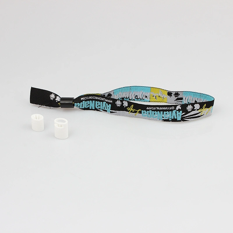 Festival Event Custom Fabric Sublimation Printed Wrist Band Polyester Cloth Bracelet