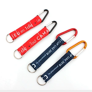 Custom logo karabiner climbing hook carabiner key lanyards