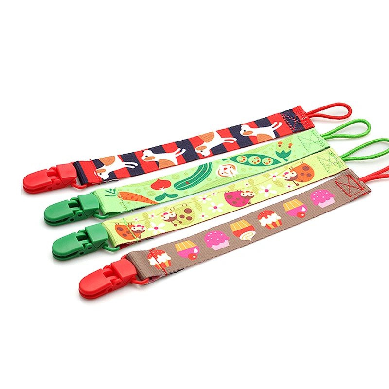 Wholesale eco-friendly colorful unique baby metal pacifier clips