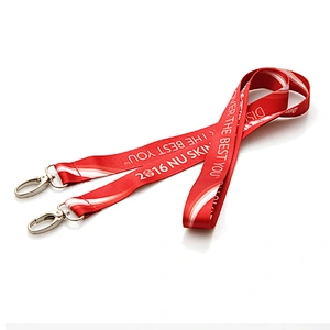 Wholesale polyester neck lanyard with J-hook  minimum order