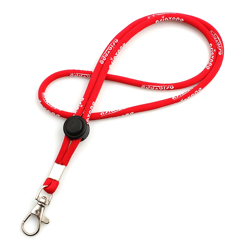 Slider cord lanyard custom logo
