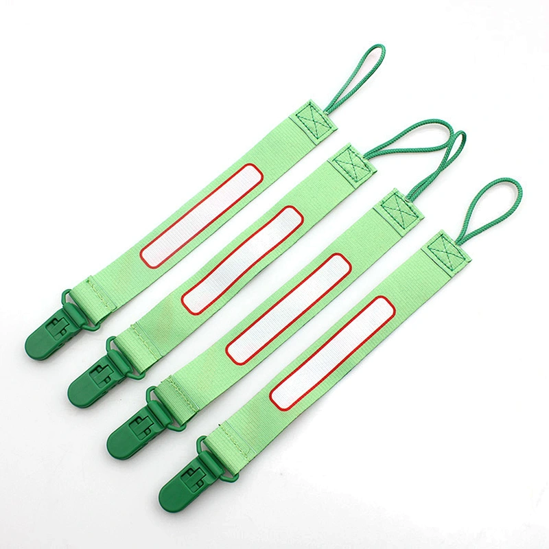 Polyester Funny Dummy Nipple Pacifier Holder Clip For Baby