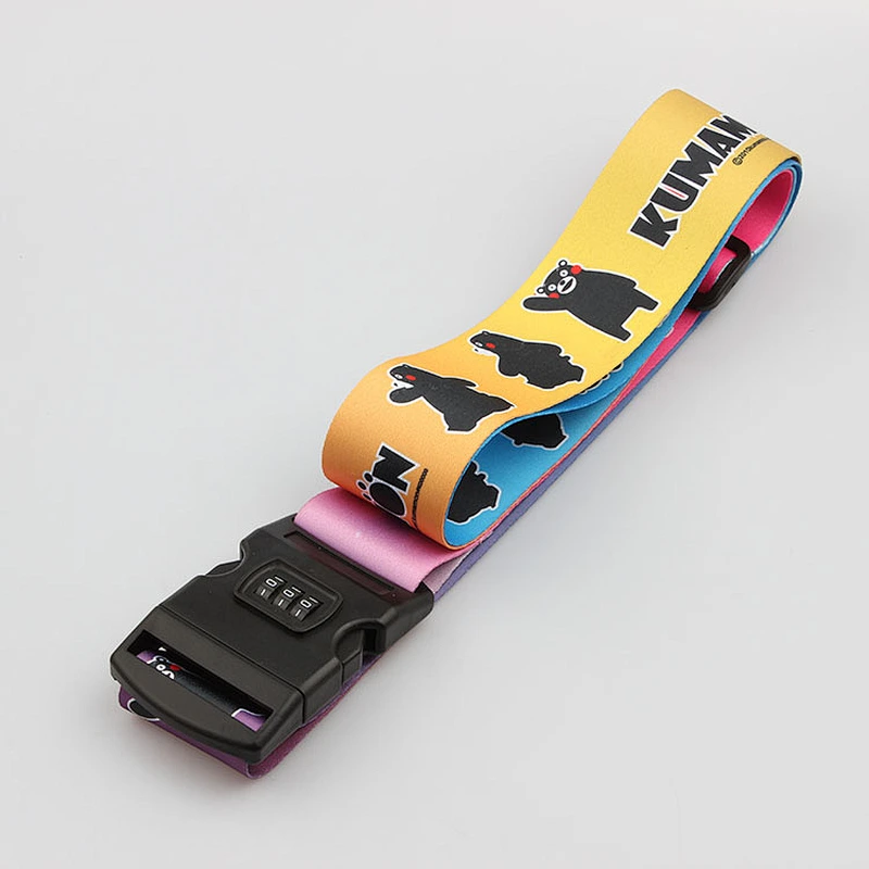 Adjustable Travel Luggage Strap Extra Long Suitcase Belt with Security Lock