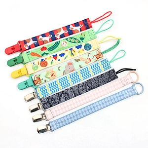 cute design colorful cartoon pacifier clip baby dummy holder