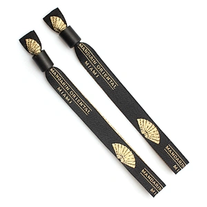 Gift music festival customized bracelet woven wristband products for event