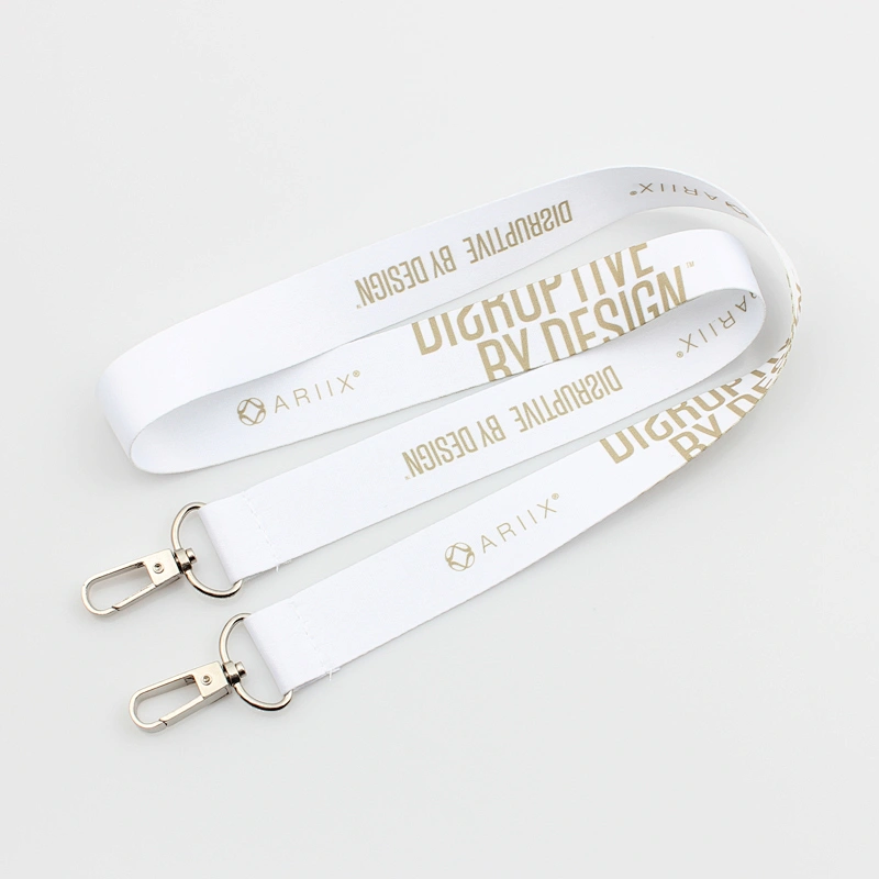 Personalized Printed double hook lanyard with logo