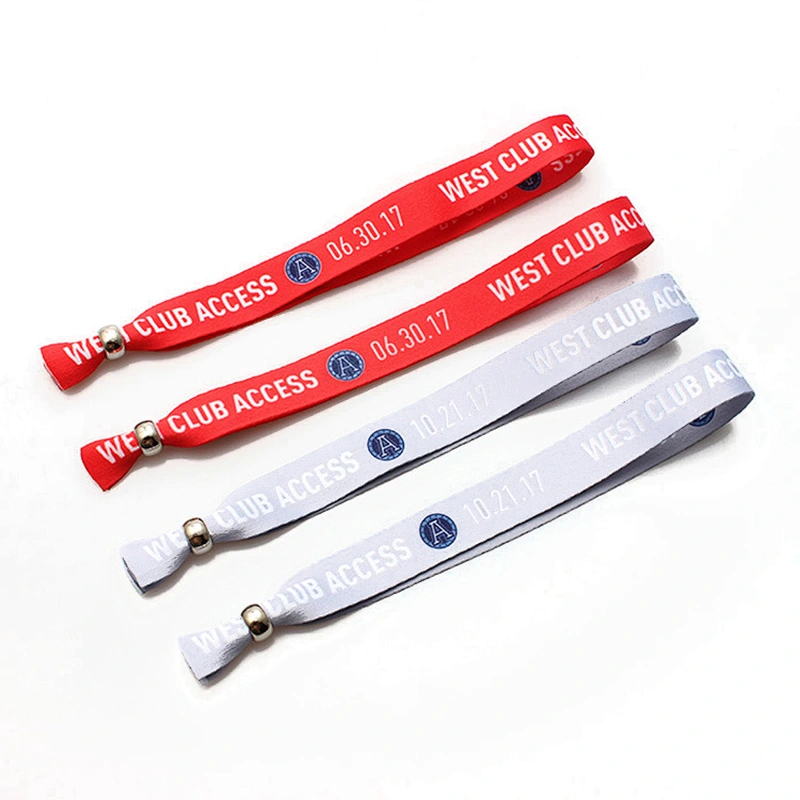 Music Party Personalized Ribbon Stain Bracelet With Cool Logo