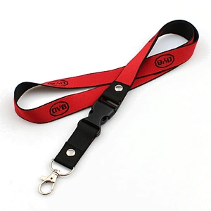 New style high quality cheap polyester double layer lanyard