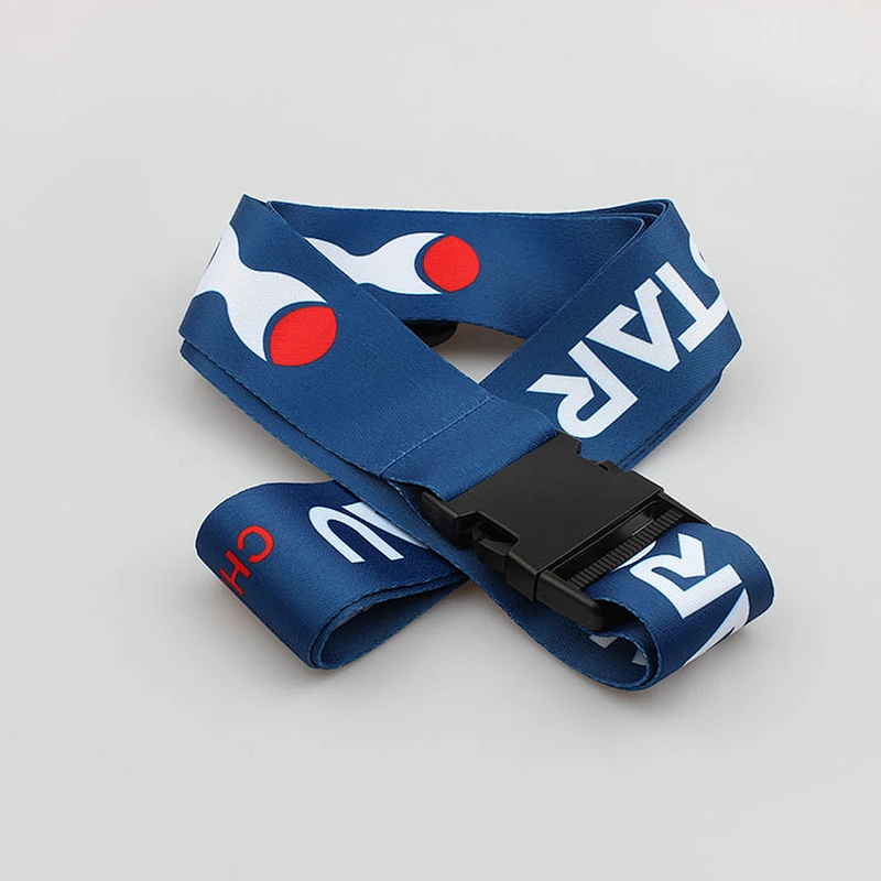 High quality polyester travel luggage strap with handle for suitcase
