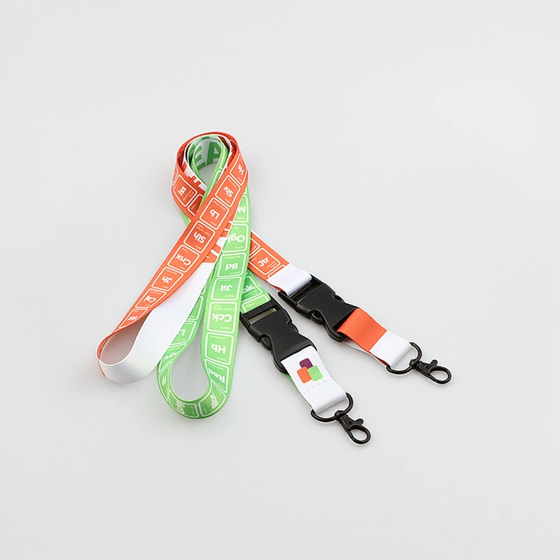 Custom pretty good quality polyester lanyards no minimum order