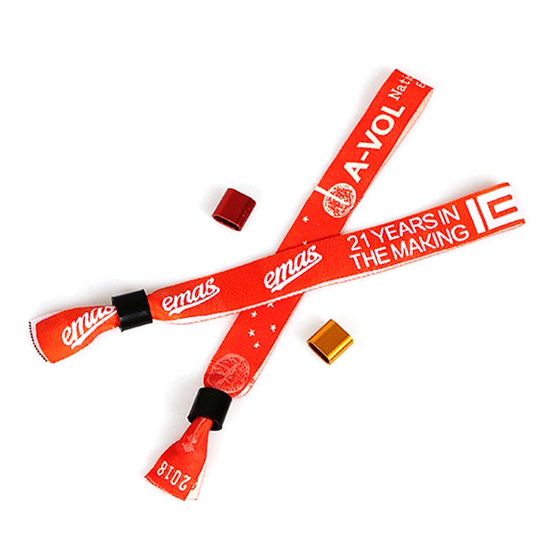 Professional Factory Direct Sale Custom Christmas Fabric Wristbands