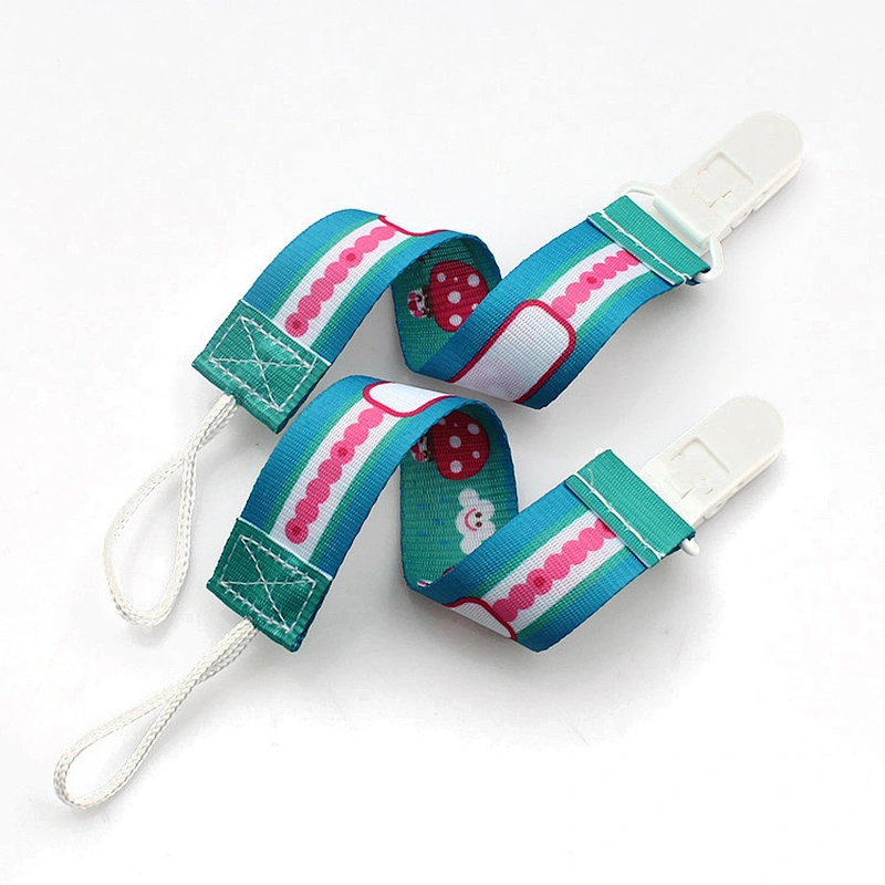 Factory custom baby soother clip pacifier clip chain