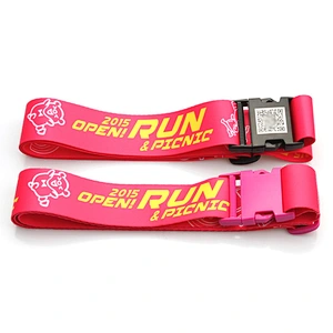 Customized fashion QR code top quality luggage bag belt