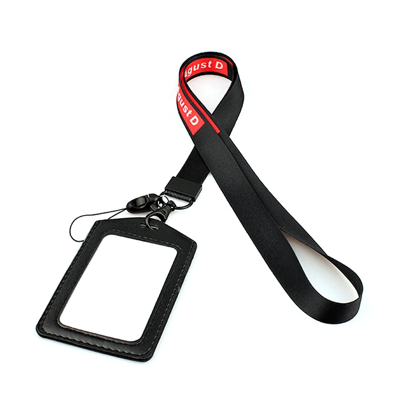 High end eco friendly recycle lanyard card holder necklace