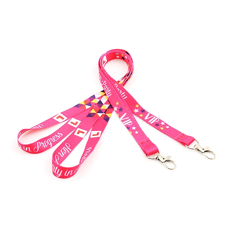 Personalized logo neck lanyard with satin material