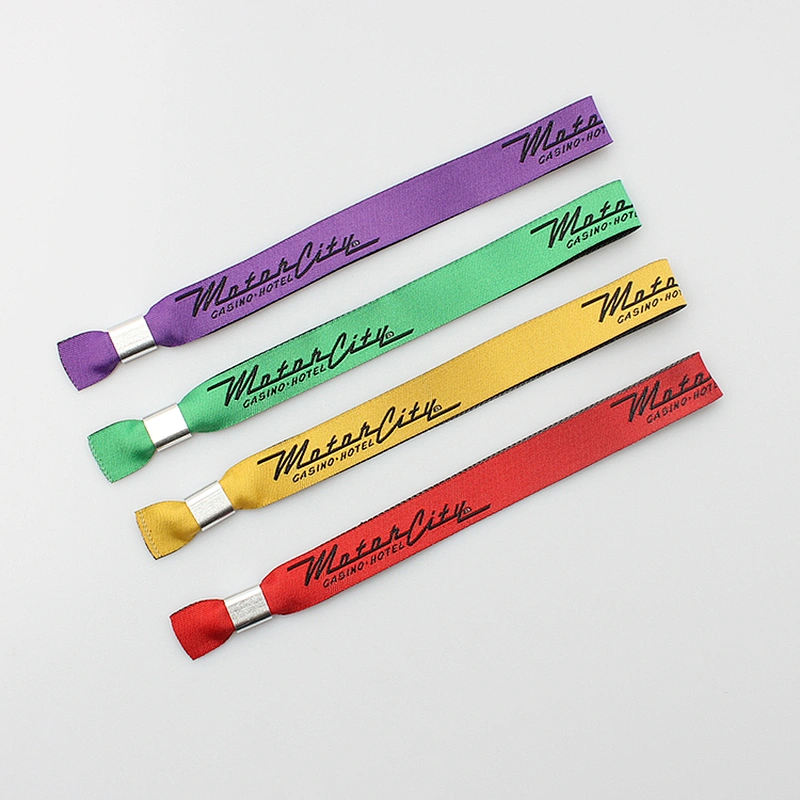 Custom jacquard&woven webbing wristband with design you logo