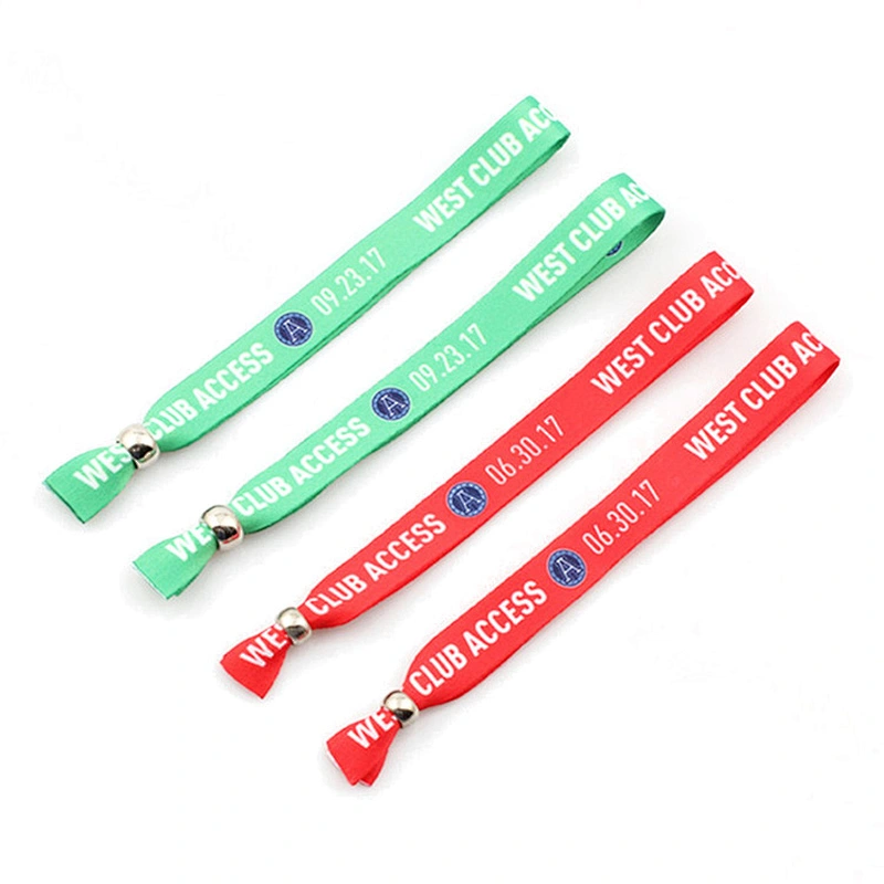 Festival custom fabric cheap sublimation wristbands for events