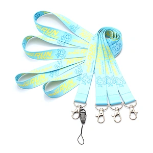 Fashion Style Polyester Material Customized Printing Neck Strap Lanyards