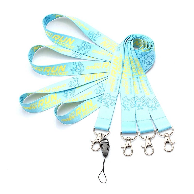Fashion Style Polyester Material Customized Printing Neck Strap Lanyards