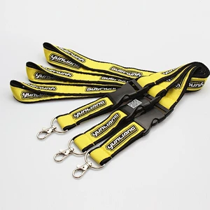 Executive woven durable polyester custom whistle lanyard