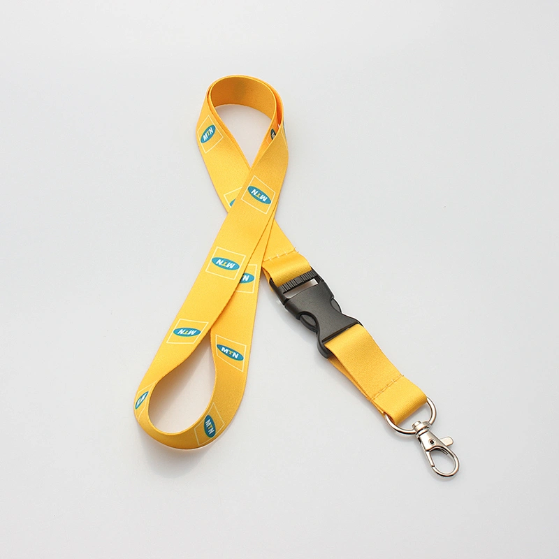 Hot sale custom sublimation printed football team nfl lanyard with detachable buckle